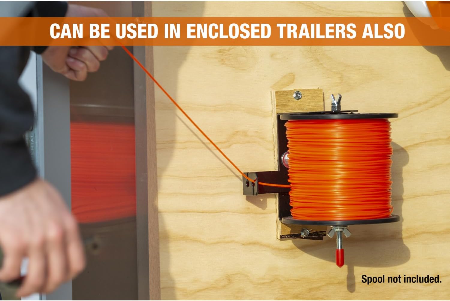 Buyers Products LT40, LT21, LT32,Trailer Rack Kit for Landscaping – Trimmer Rack, Locking Gas Can Holder & Line Spool Bracket for Open or Enclosed Utility Trailers