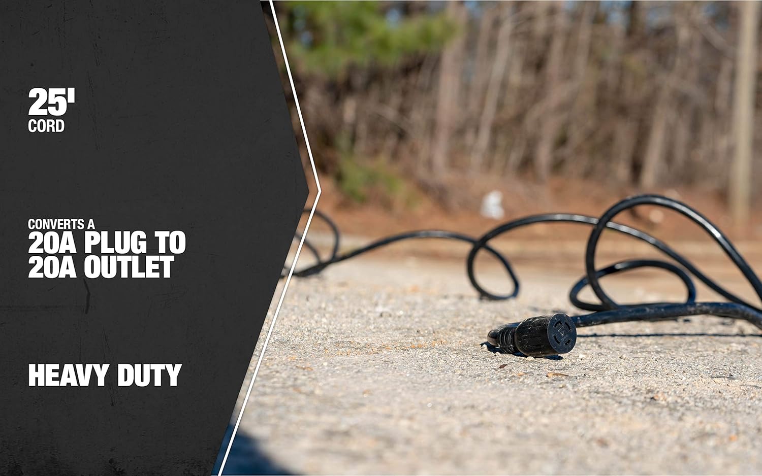 Southwire Generator Cord - Heavy Duty 10/4 Electrical Power Cable - With 30 Amp L14-30 Plug & Receptacle - Molded Connectors - Lighted End Plug - Flexible & Weather Resistant - 25 Feet