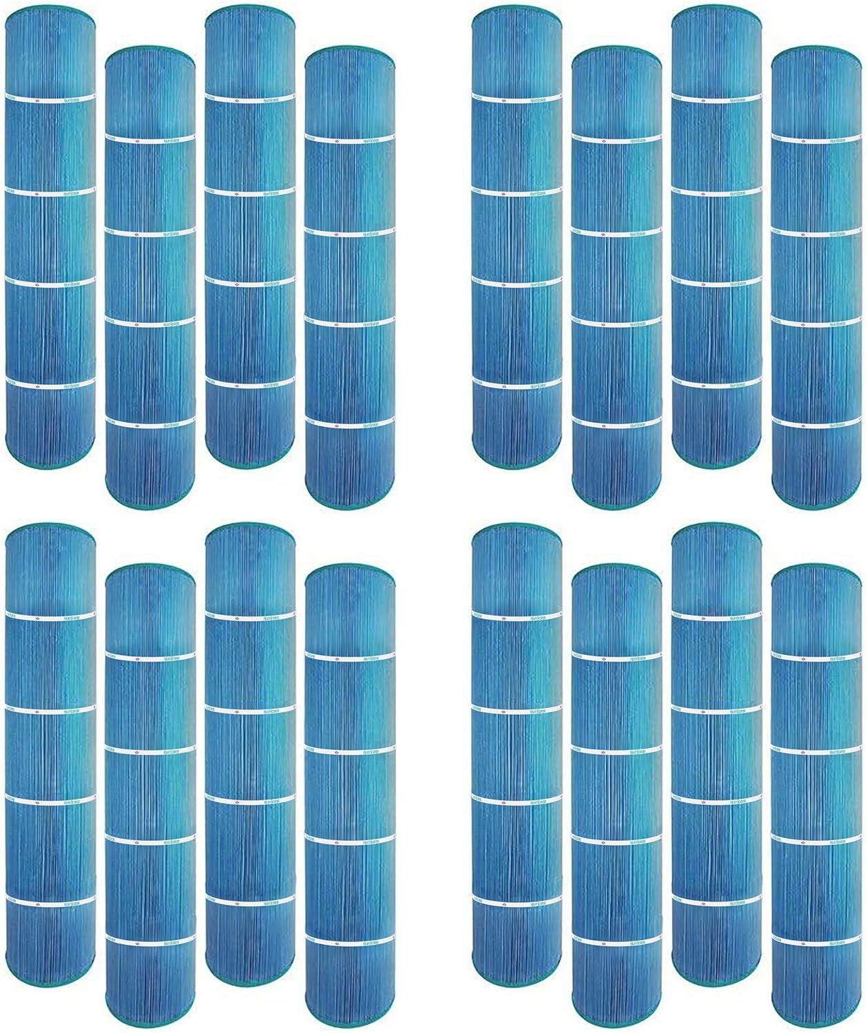 Hurricane 16 Pack HF7494-04M Elite Aseptic Pool Filter Cartridge - Replacement for PA131, Unicel C-7494, Filbur FC-1227, Hayward SwimClear C5030, C5025, C5020