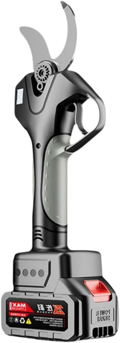 Electric Pruners for Gardening, Electric Branch Scissors, Cordless Pruning Shears, 4.5 Cutting Diameter, with Rechargeable Battery, LCD Display Silver-Opening6.0cm+2*Battery