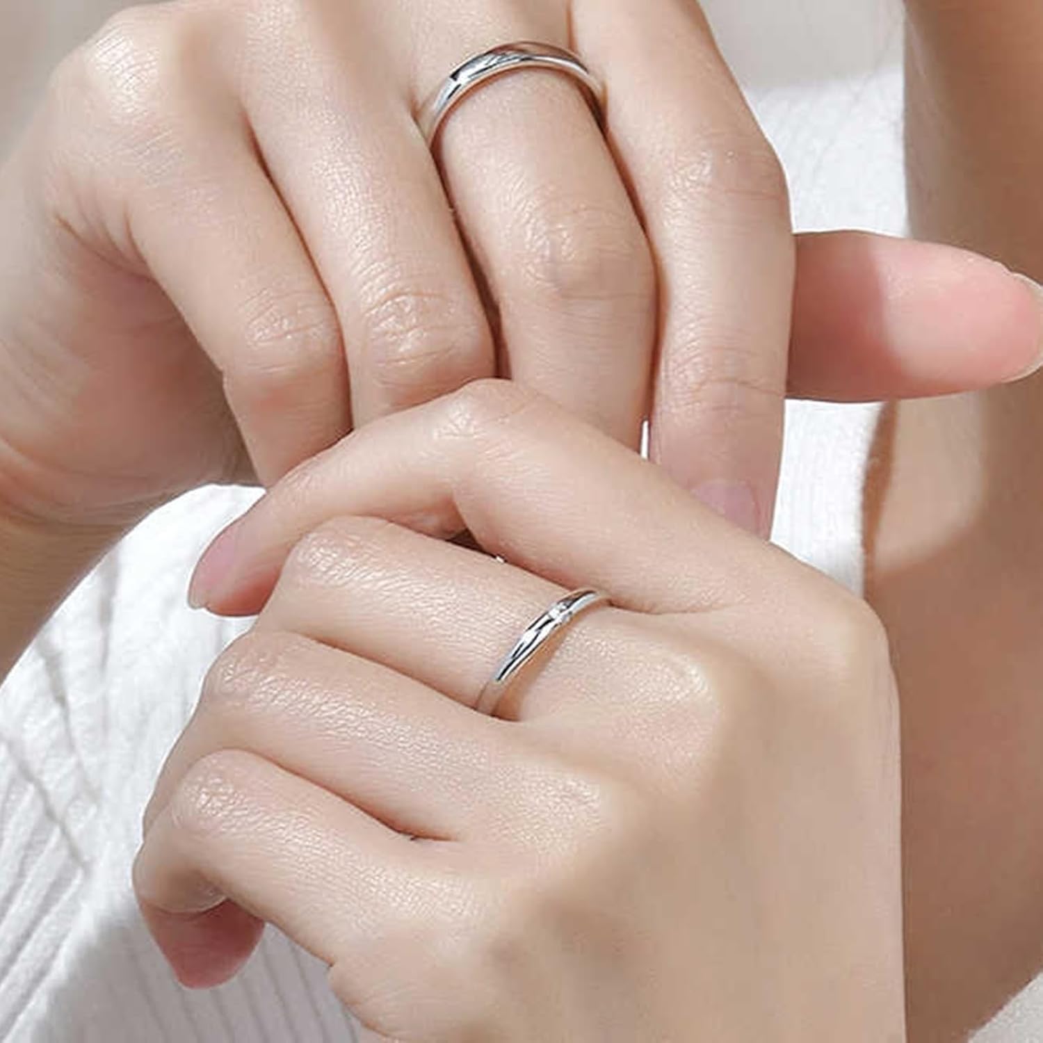 Wycian Halo Ring Men Diamond Promise Ring White Gold and PT950 with 0.03CT Diamond Size Solid Not Plated Fashion for Ladies Christmas Jewelry