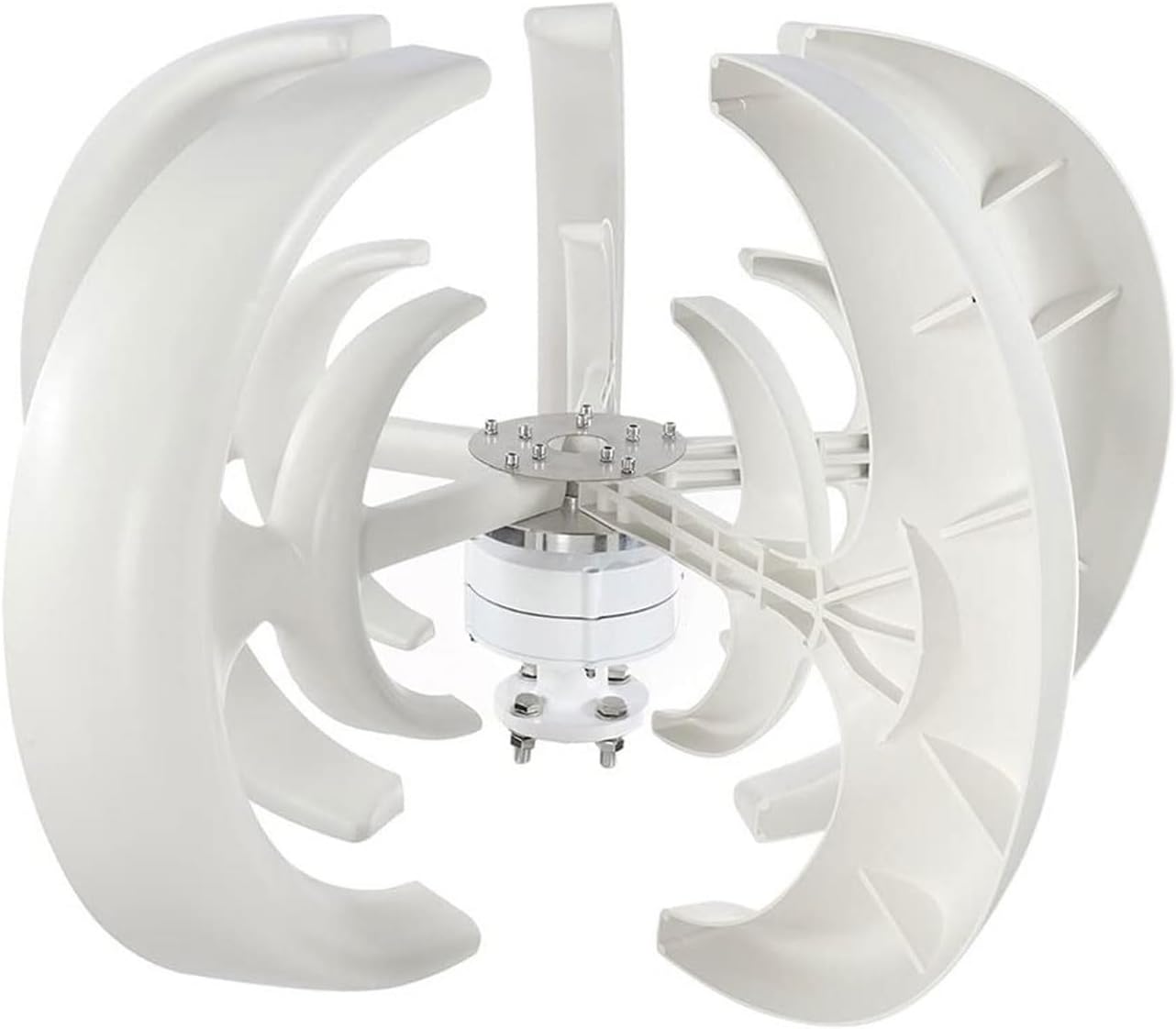 5 Blades 800W 12V/ 24V Vertical Axis Wind Turbines with Controller, Lantern Wind Generator Kit Low Wind Speed Starting Three-Phase AC Permanent Magnet Generator (12, Volts)