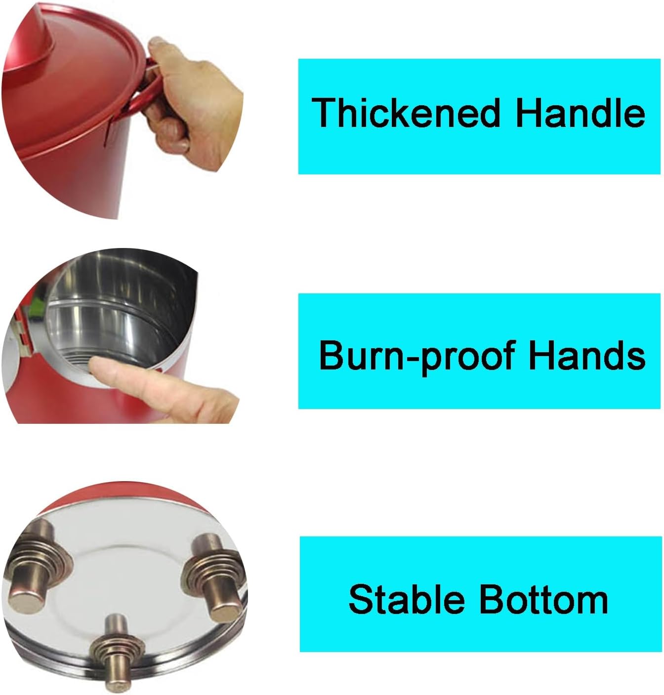 Burn Barrel, Outdoor Fire Pits,Burn Barrel Trash，Stainless Steel Incinerator Cage with Lid，Incinerator，Fire Pit, Burning Garbage, Leaves, Yard Waste, Debris Paper(34cm/13in)