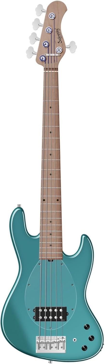 Sadowsky MetroExpress Vintage M 5-string Bass Guitar - Sage Green, Roasted Maple Fingerboard