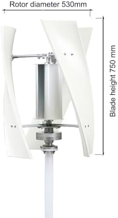 6000W Household Vertical Wind Turbine Kit, 3 Blades Magnetic Levitation, 220V-12V Low Noise Controller for Outdoor, Garden, Eco-Friendly Village Power Solution