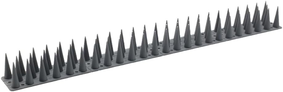 15/30PCS Anti-Bird Spikes, Garden Fence Wall Spikes Decoration, Scare Birds/Cats/Pigeon Repellent Deterrent Animals(Grey,30PCS)