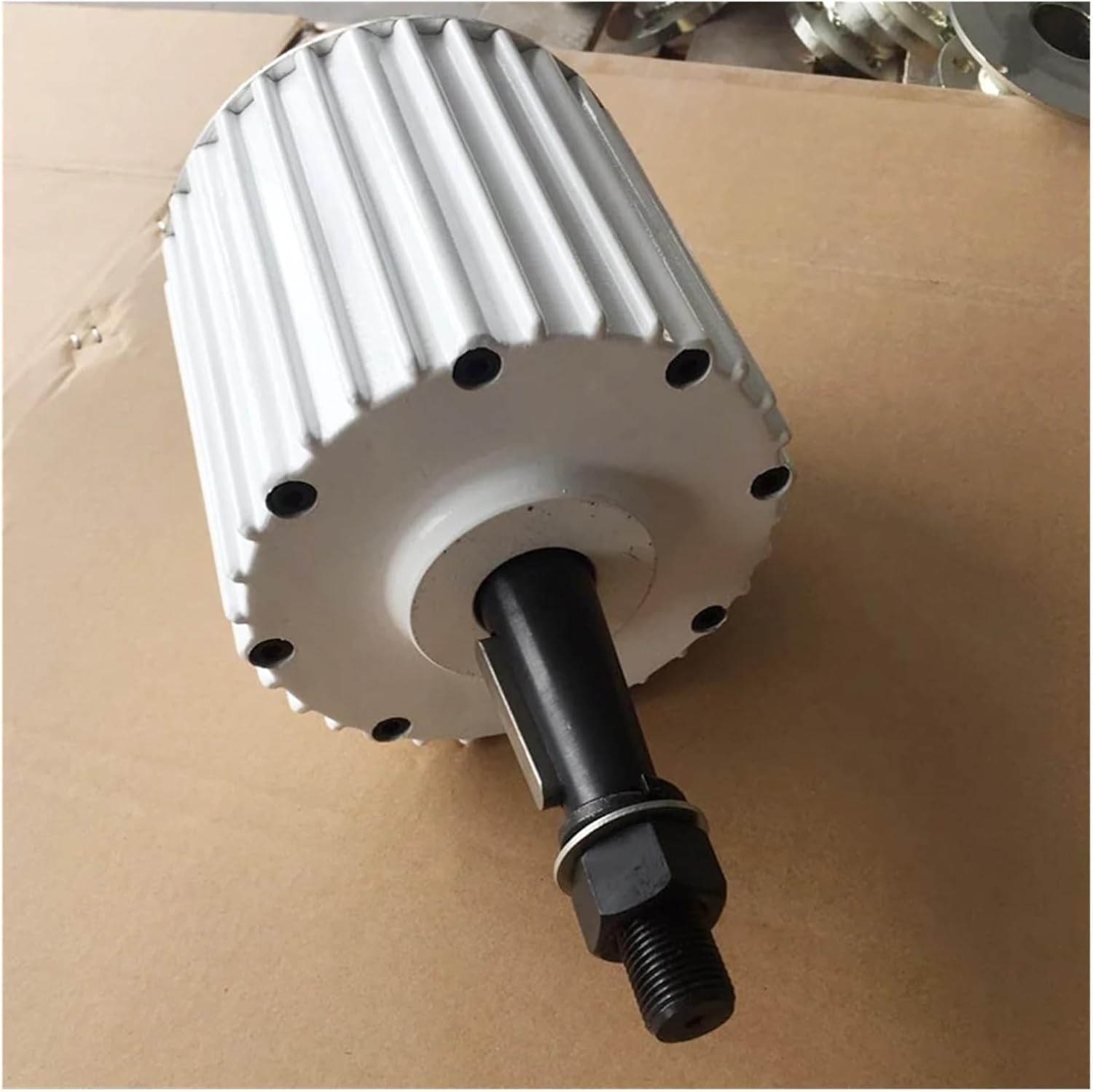 Wind Turbine Generator Kit, High Efficiency 20000W 24V 48V 96V 120V Electric nerator Low RPM Permanent Magnet Alternator 20KW Turbine Motor With Base for Hybrid Solar Wind System(TAPER SHAFT_240V_20KW