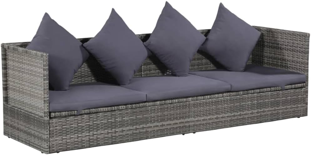 Patio Lounges Patio Bed Gray 78.7