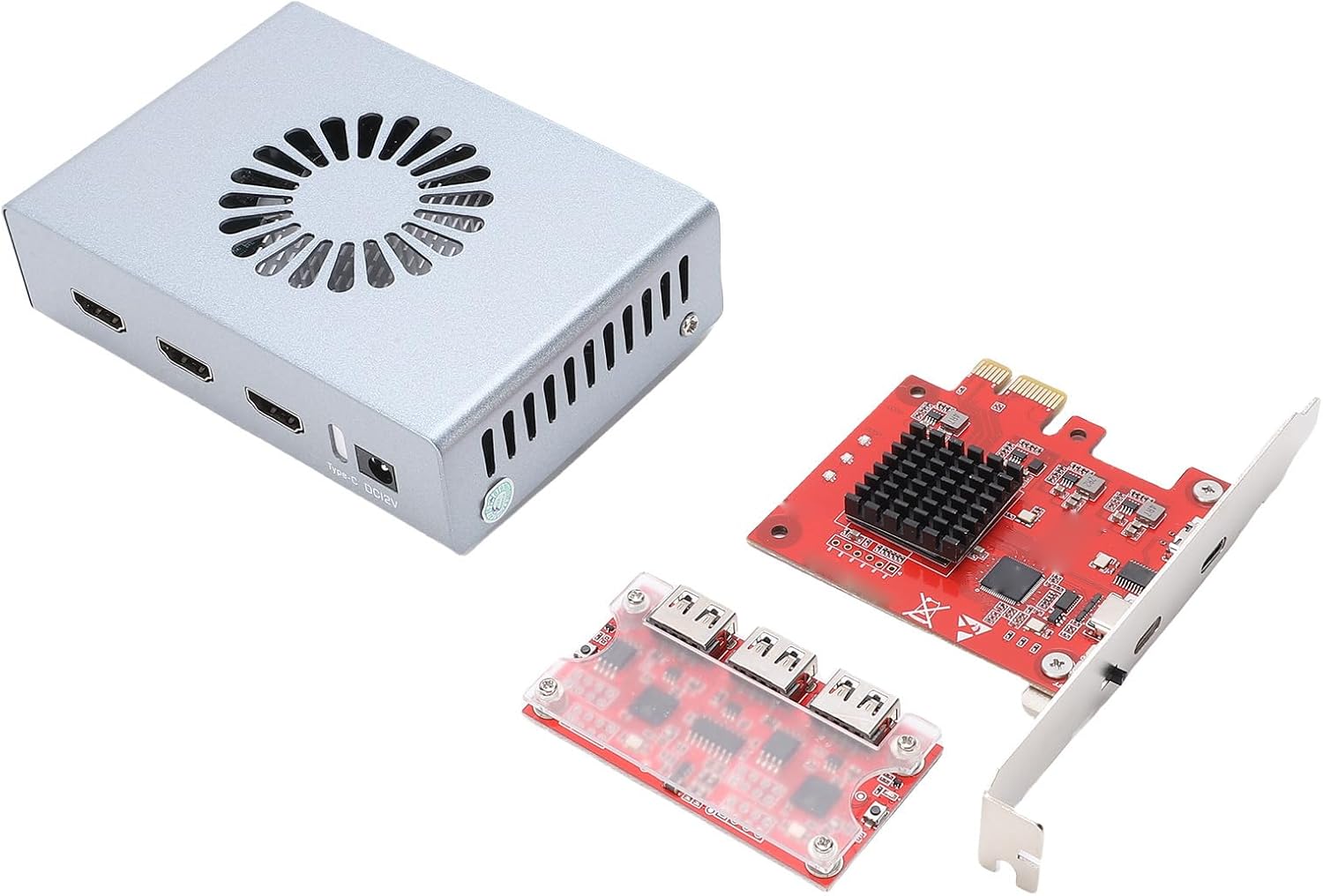 Yunseity HDMI Synthesizer, DMA Fuser Combiner Display Overlay Adapter, Dual Signal Input HD Multimedia Interface Synthesizer Hardware Kit for Financial Trading Rooms