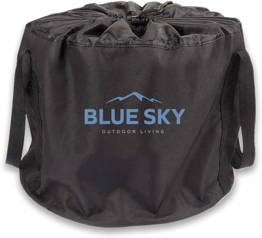 Blue Sky Outdoor Living Ridge Portable Fire Pit, Portable Smokeless Fire Pit with Carrying Bag, Black