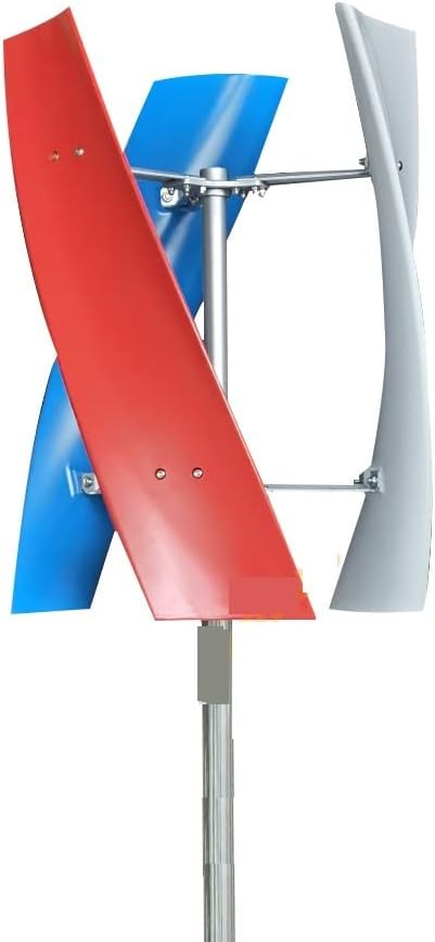 Wind Turbine Generator Kit, Energy Wind Turbine 600W 800W 1000W Vertical Turbine Permanent Magnetic Levitation 12v 24V With MPPT Controller for Hybrid Solar Wind System(MPPT Controlle,WHITE_24V)