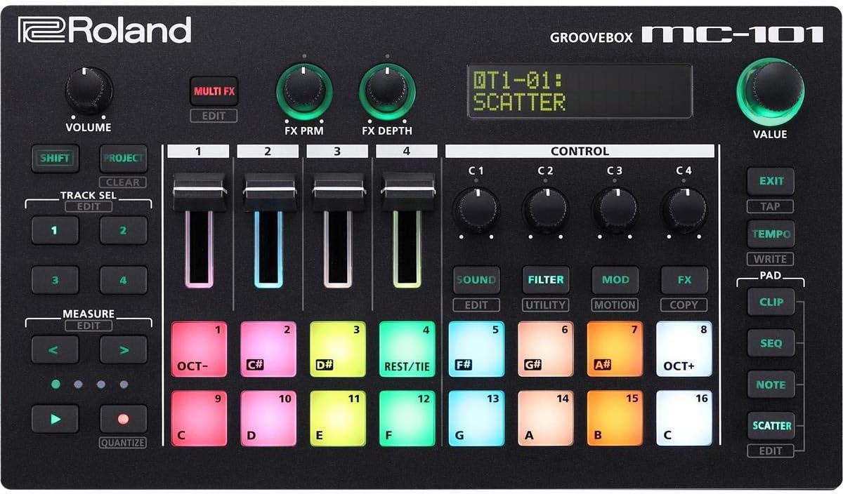 Roland MC-101 Groovebox Compact Music Production Workstation (MC-101)