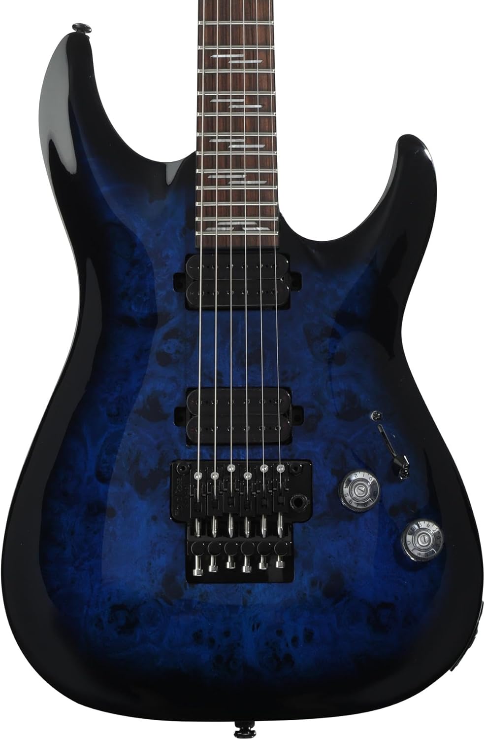 Schecter Omen Elite-6 FR Electric Guitar - See Thru Blue Burst