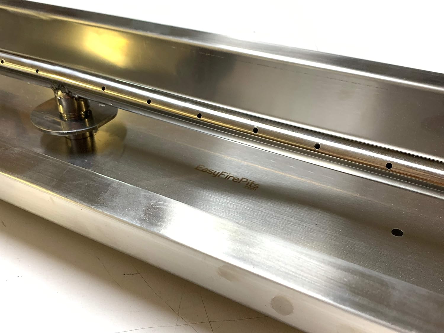 EasyFirePits Pre-Plumbed Natural Gas/Propane Fire Pit Linear T-Burner Pan & Full Combo Connection Kit (52.00, 48