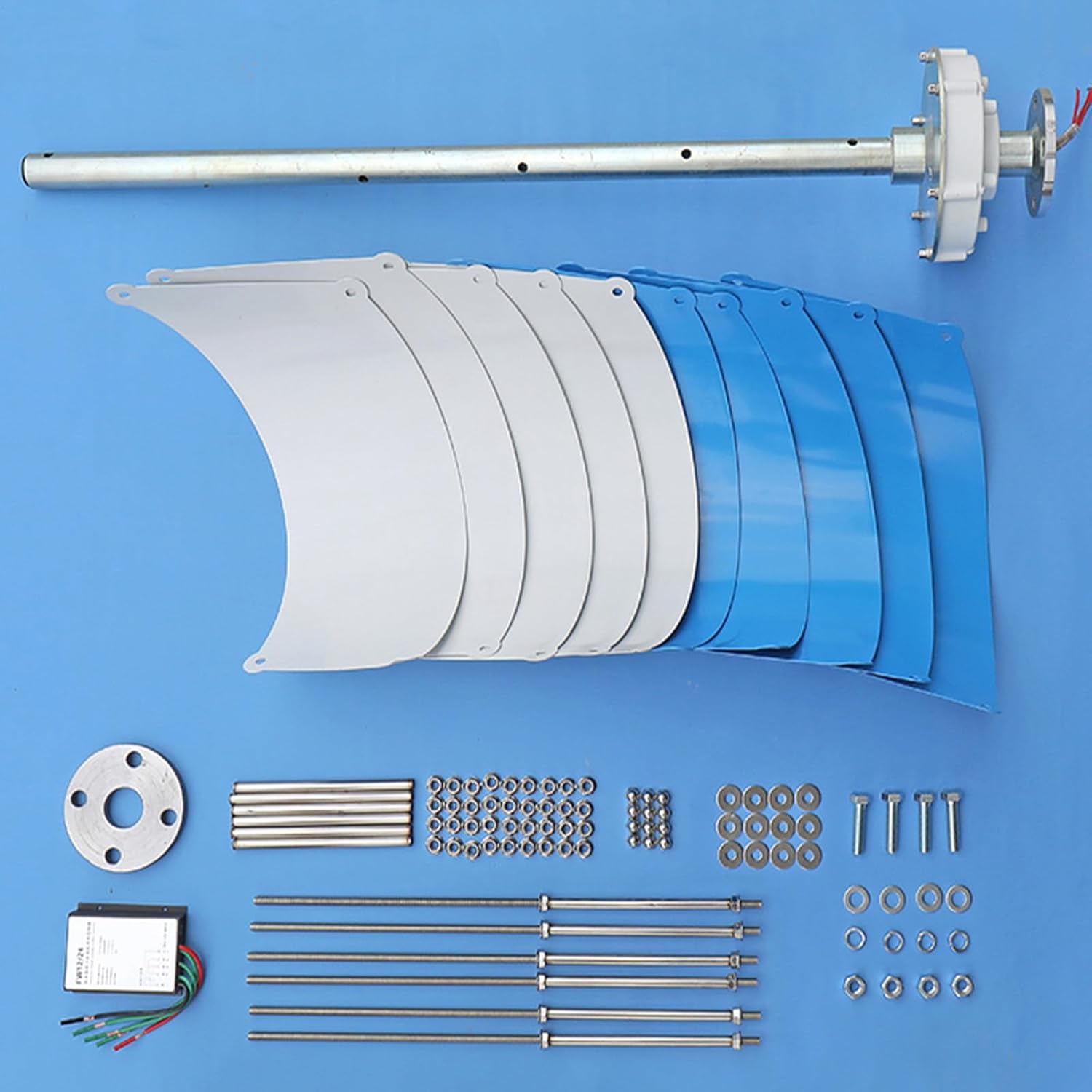 Wind Turbine Generator Kit,Wind Turbine Vertical Wind Generator Kit Electricity Producer Equipment Home Power Energy Kit,100W24V