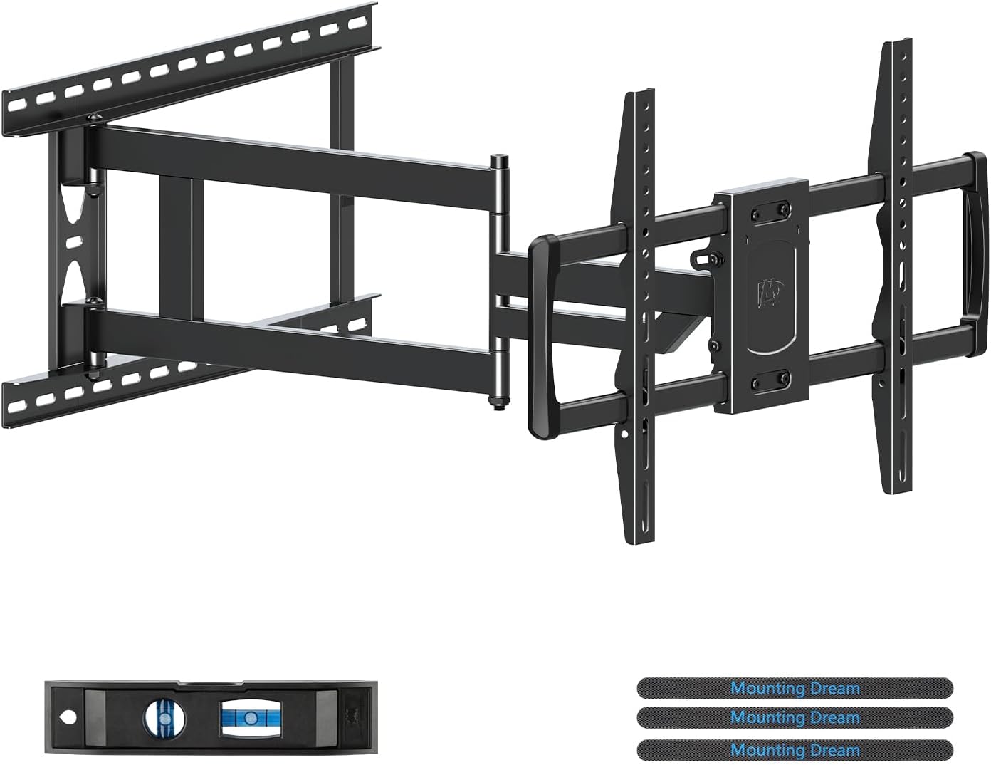 Mounting Dream Long Arm TV Wall Mount for 37-75 Inch TV, Corner TV Wall Mount with 32” Long Extension, Full Motion TV Mount Swivel & Tilt, Fits Max VESA 600x400mm,100 lbs, 16”,18”,24” Studs MD2285-LA