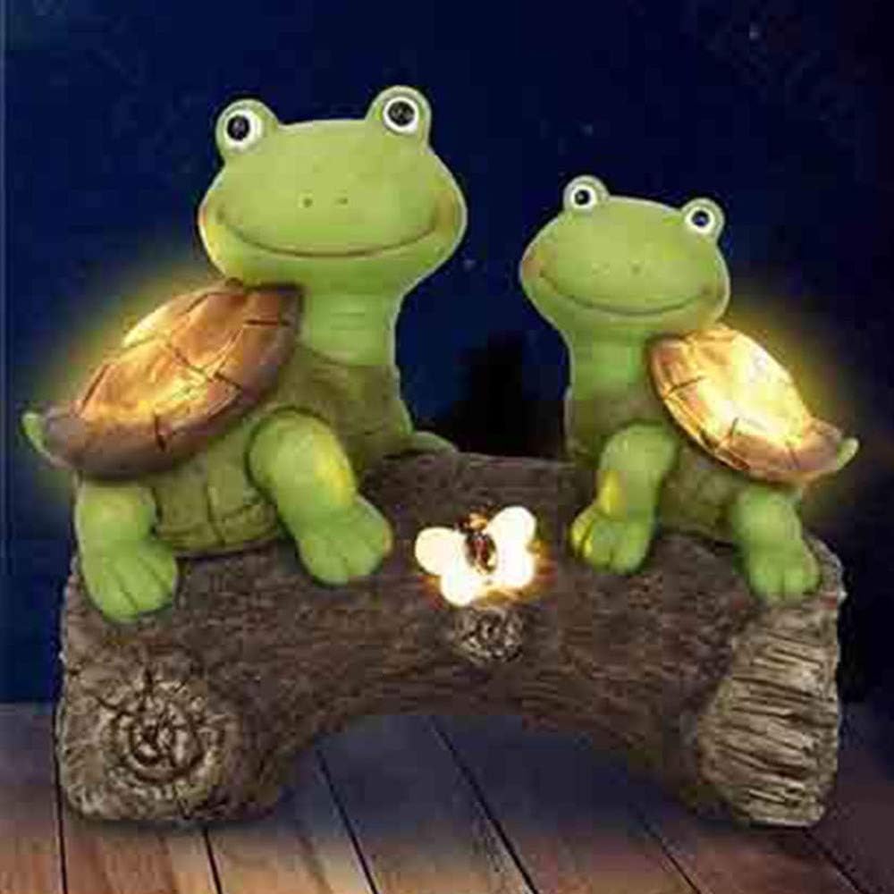 Owl Solar LED Light Garden-Outdoor Statue Resin Animal Figurine,for Patio Yard Art Decor,Lawn Ornaments,Indoor Outdoor Winter Decorations,Squirrel