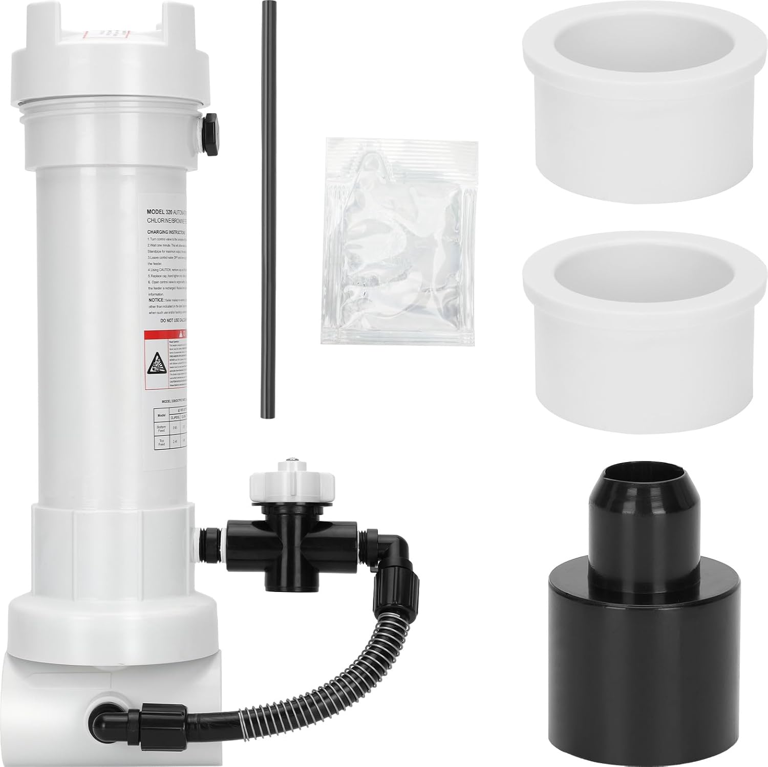 320 Chlorinator R171096 Compatible with Rainbow 320 Automatic in-Line Chlorine/Bromine Feeder, R171096 Pool Feeder is Suitable for Various Online or Offline Pools and Spas