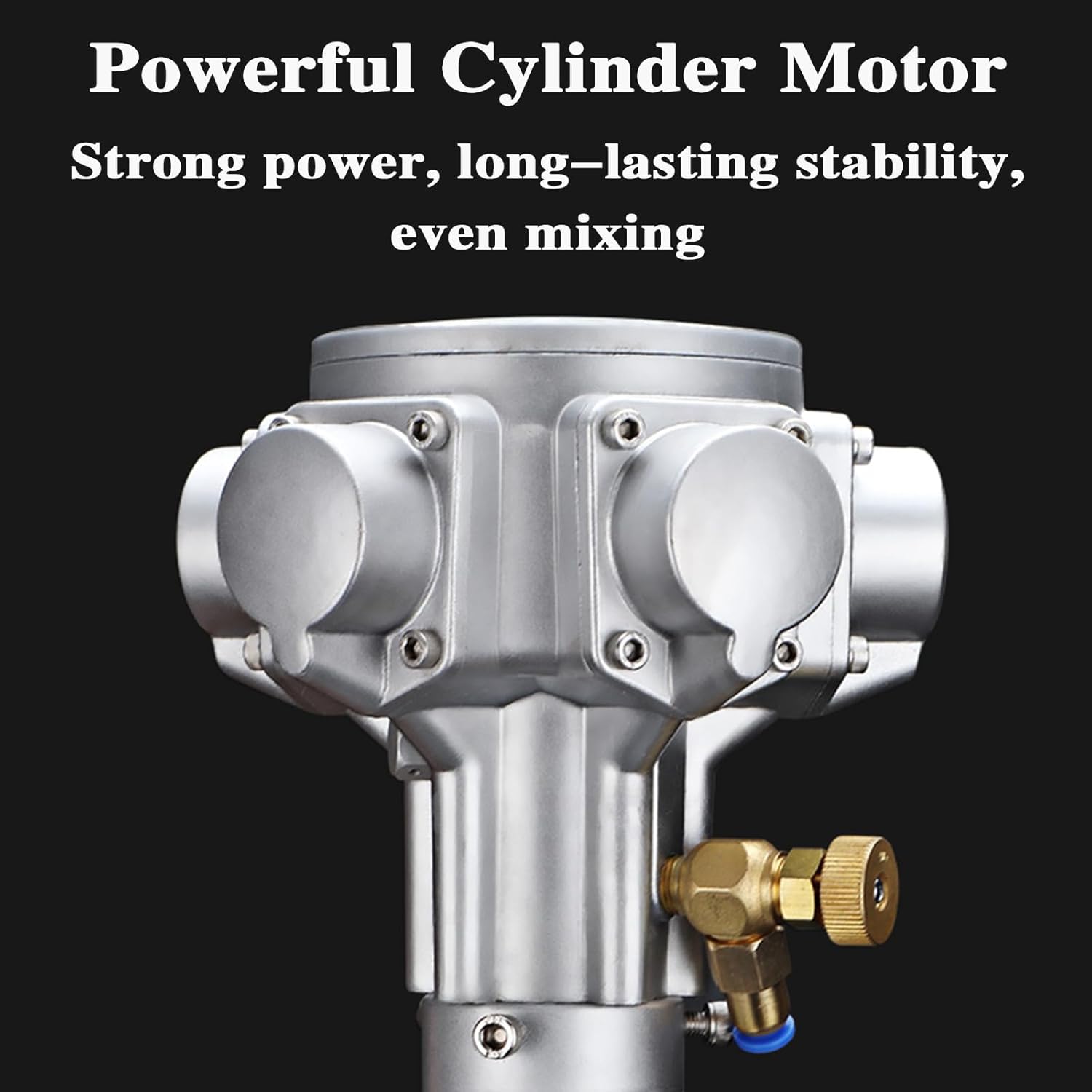 55 Gallon Pneumatic Agitator, 3/4HP Tank Barrel Clip Paint Stirrer, Air Agitator Paint Mix Tool, Coatings Mixing Machine for Viscous Liquid Ink Dye Chemicals