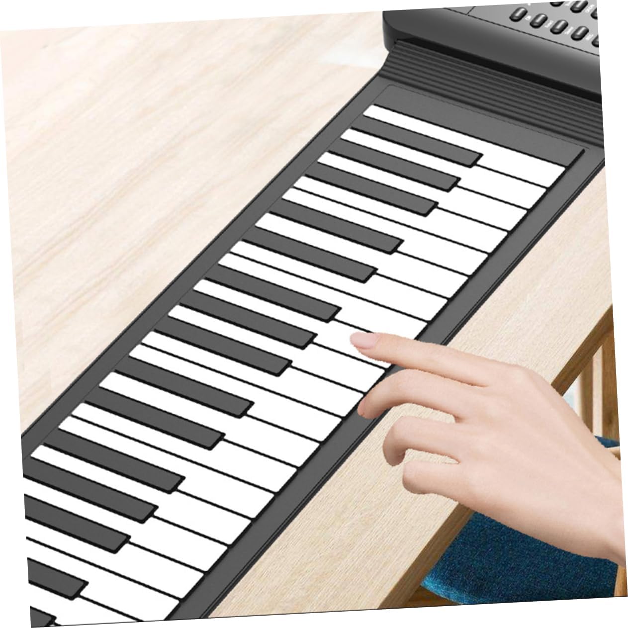 Portable Keys Hand Roll Piano Flexible Electronic Keyboard for Beginners and Travel-friendly Ages High-fidelity Stereo Sound
