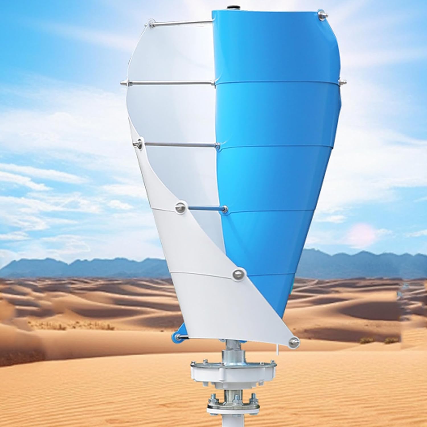 9000W Wind Turbine Generator with 10 Blades - Off Grid Power for Boat, Caravan, Motorhome, Security,Lighting, Shed, Hut, Log Cabin, Farm