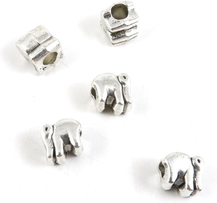 Price per Lot 230 PCS Jewelry Making Charms Antique Silver Tone Color Jewellery Charme Findingss Bulk Wholesale Suppliers Arts Crafts M4XC0 Elephant Loose Beads