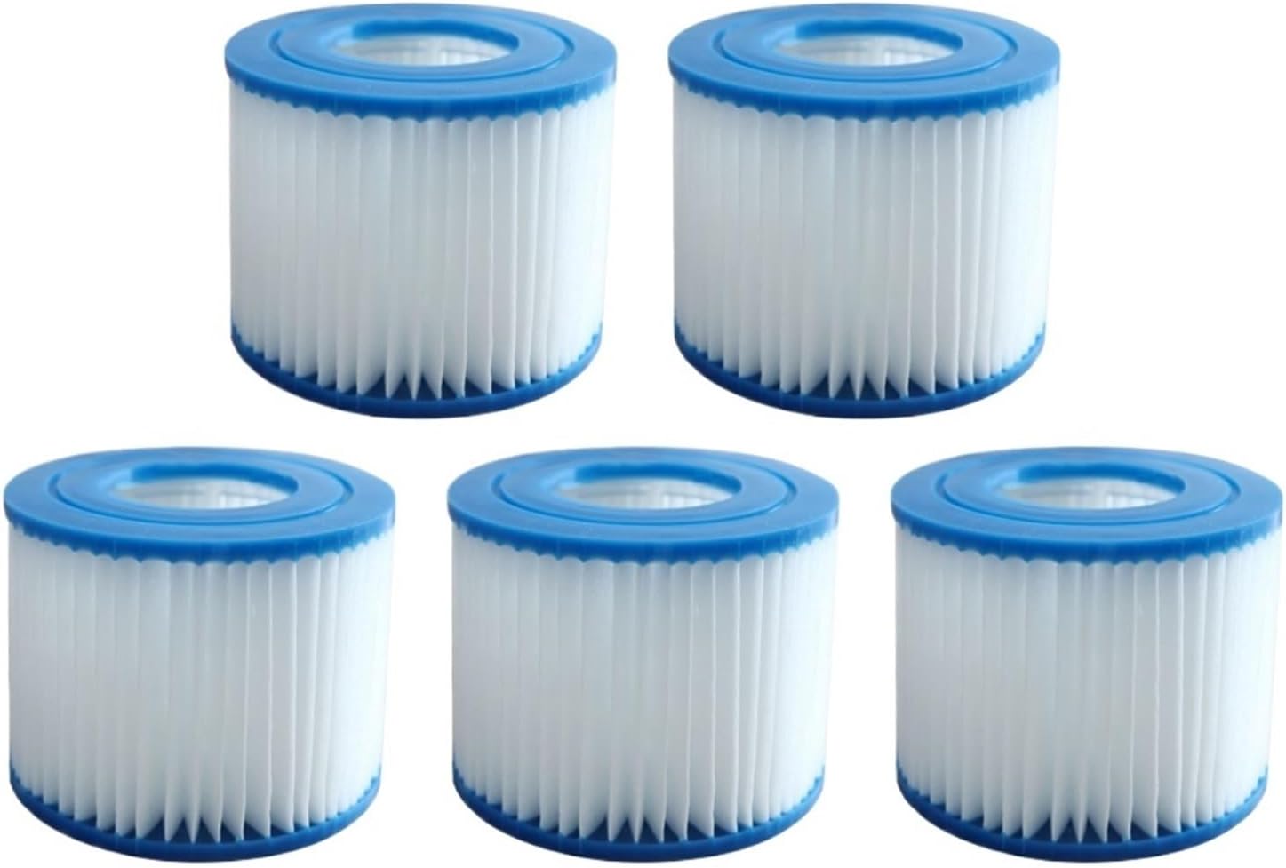 Robotic Pool Cleaner Filter Cartridge 1-10pcs Replacement Swimming Pool Filter Fit for Flowclear Size VI Filter Cartridge Lay-Z-Spa - Miami Vegas Palm Springs for Swimming Pool(5 pcs)