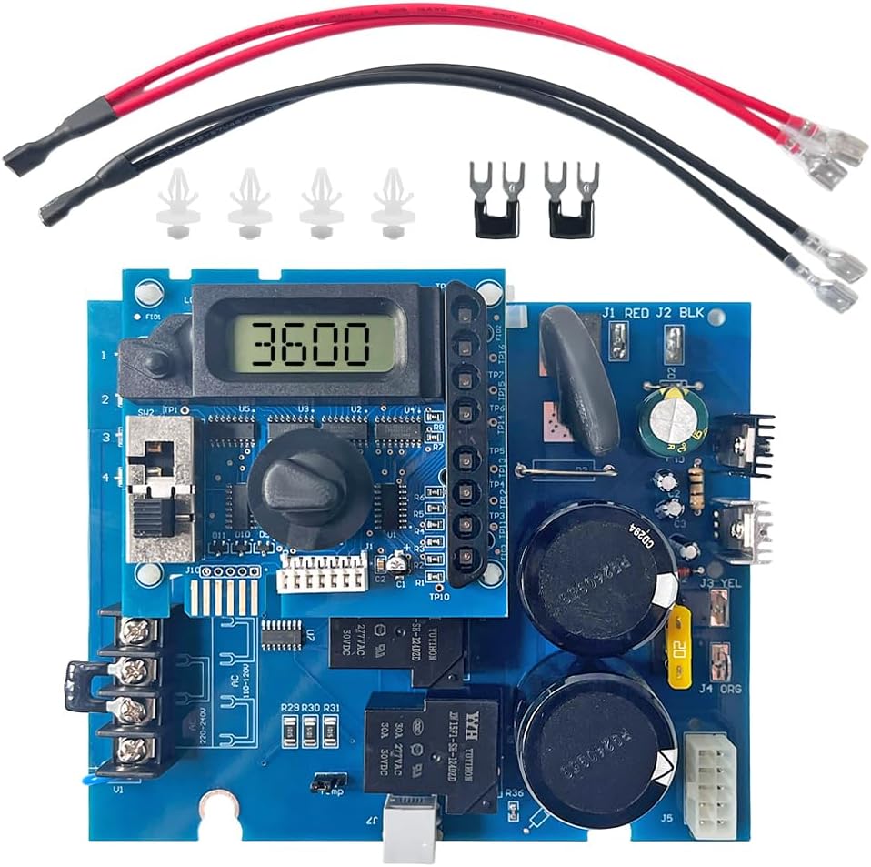 GLX-PCB-RITE Main Circuit Board & GLX-PCB-DSP Display Board, Replacement Main Circuit Board for Hayward AquaRite Saltwater Chlorinator- Professional Grade Pool Equipment Repair Part
