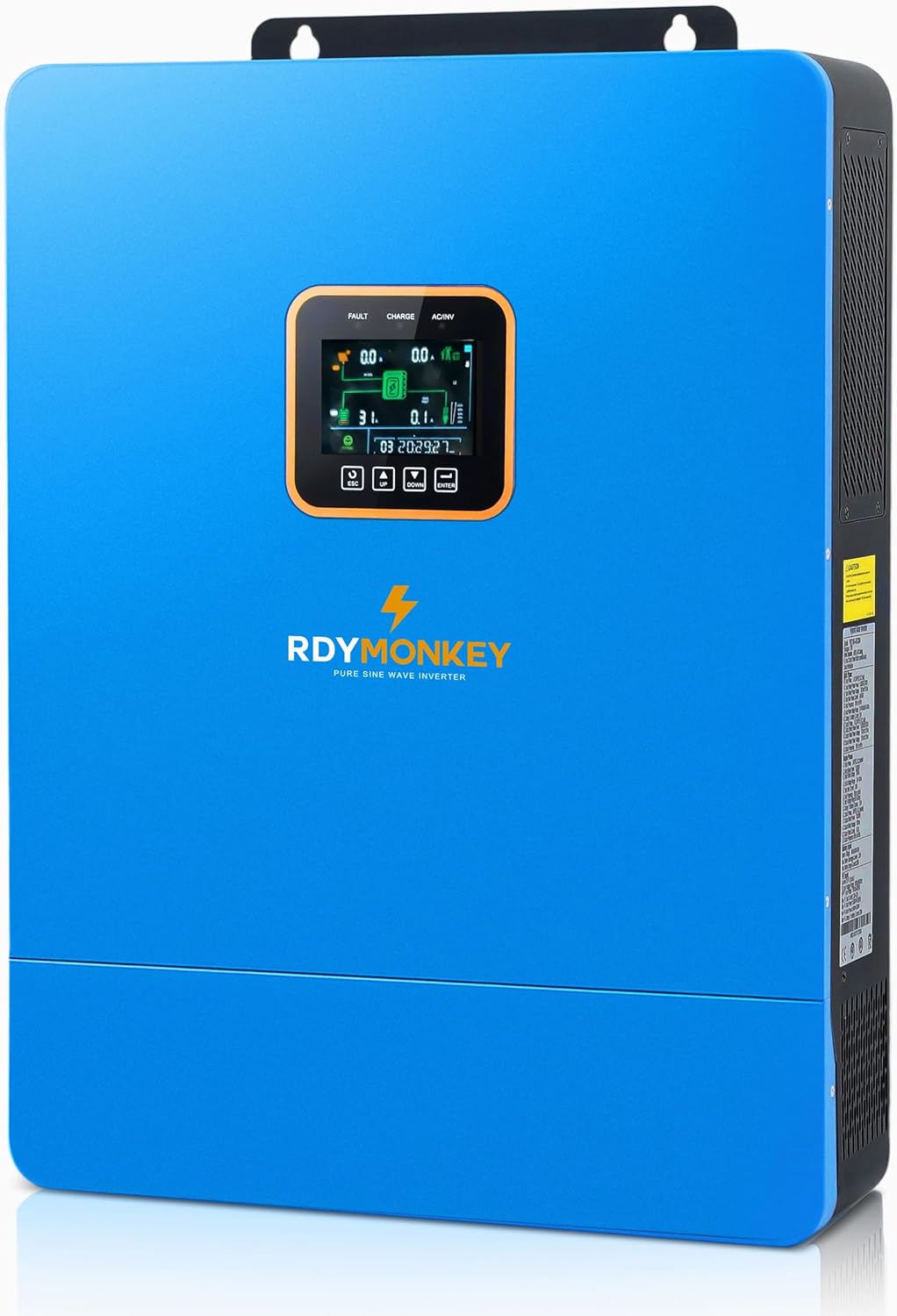 ZLPOWER UL1741 10KW 48V Off-Grid Solar Inverter, AC Input/Output 120V/240V(settable),Built-in 2 MPPT Solar Controllers, Max 200A Battery Charging Inverter Charger(Parallel/WiFi/BMS COMM), Batteryless