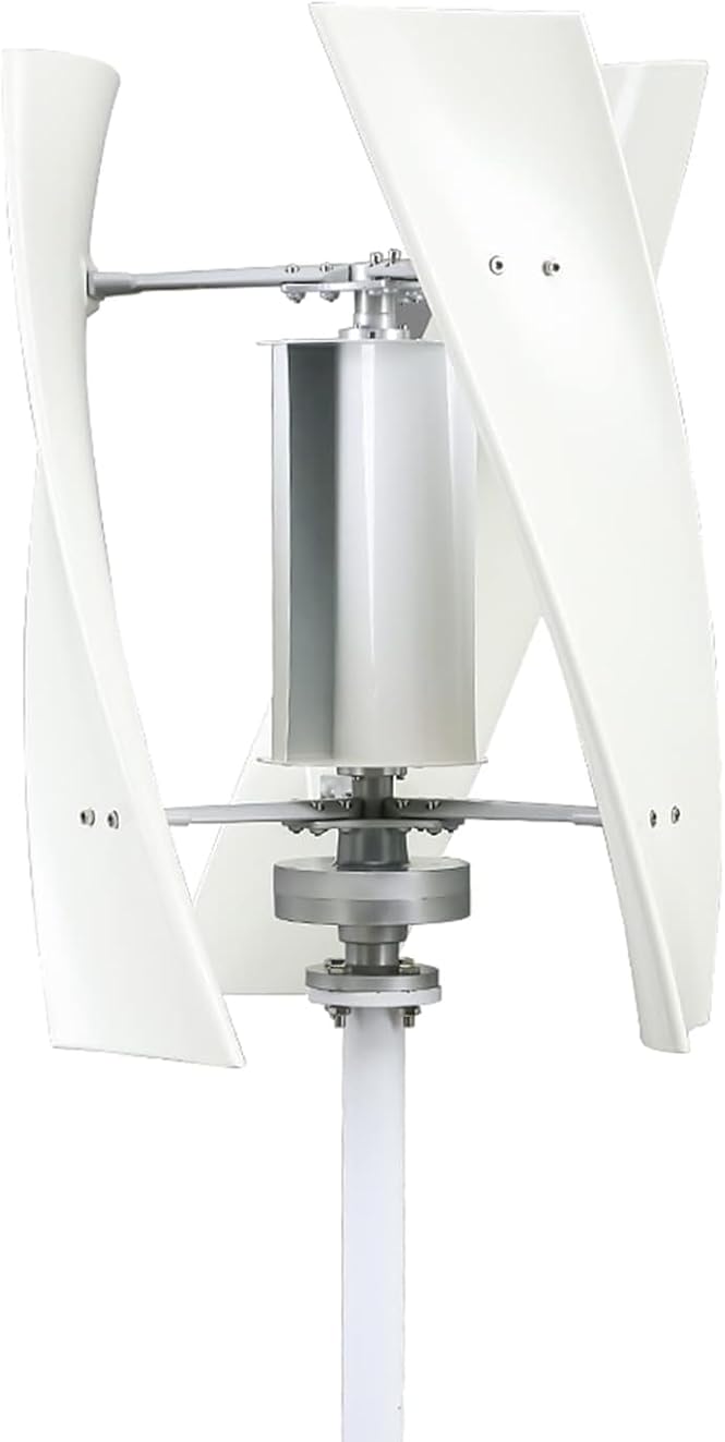 CHRISK Vertical Axis Wind Turbine Generator 6000W 3 Blades Wind Power Generator, Free Energy Windmill Generator Set with MPPT Controller for Boat, Log House, Home