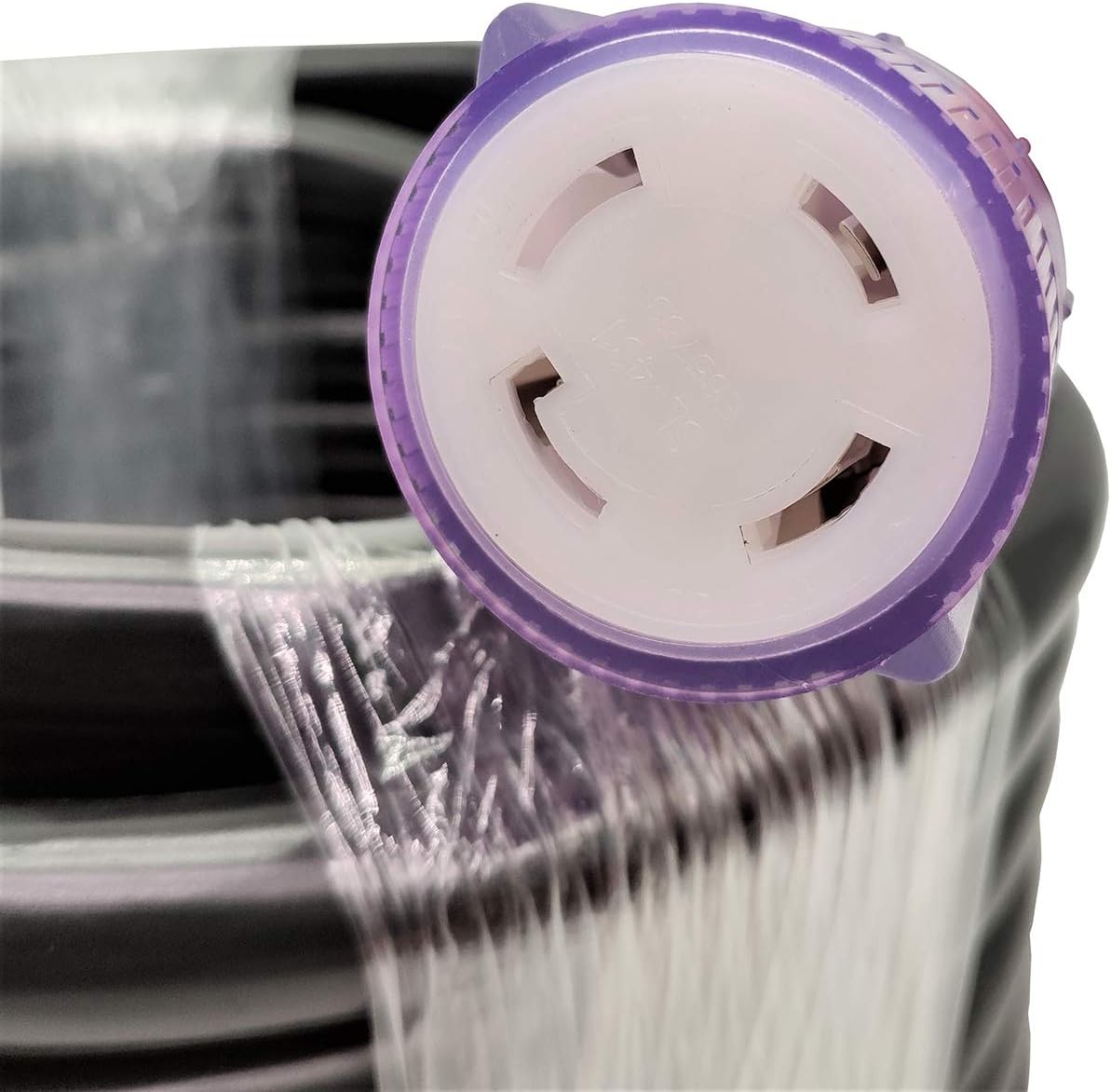 Parkworld UL Listed 30amp 4 Prong Generator Transfer Switch Extension Cord, NEMA L14-30P to L14-30R Female with Lighted. (50 Feet)