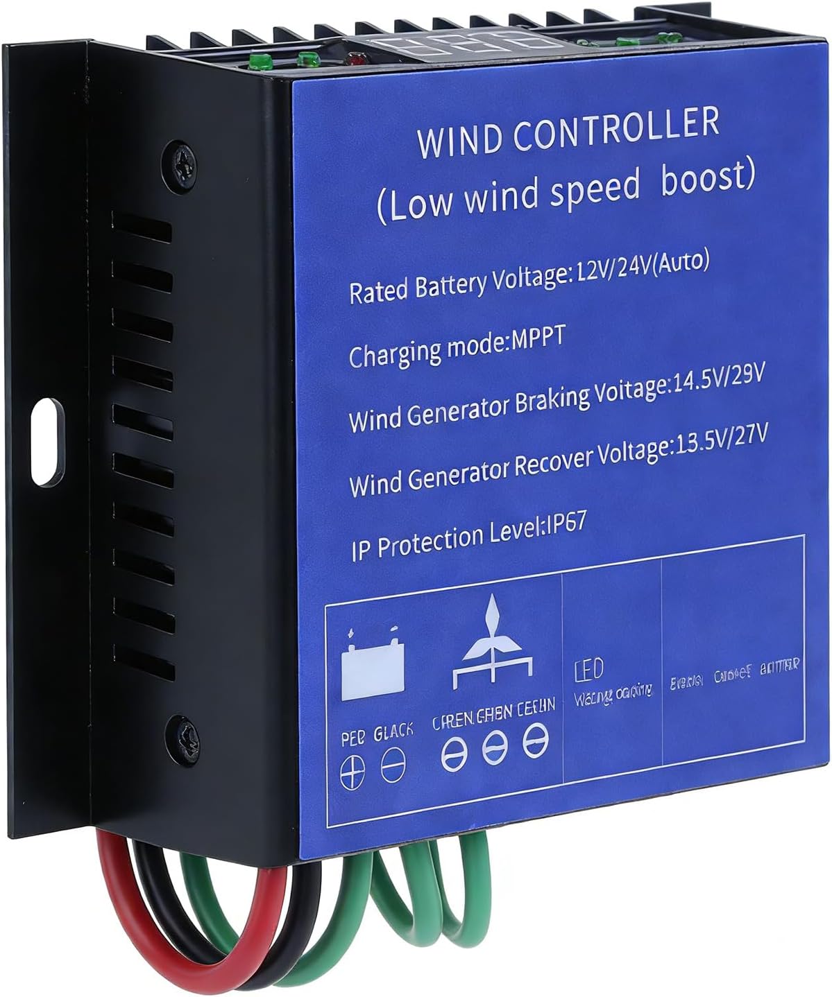 12/24V/48V/220V 3500W MPPT Wind Turbine Generator Controller with Overcharge Protection for Ship Berthing, Off Grid Residential Buildings