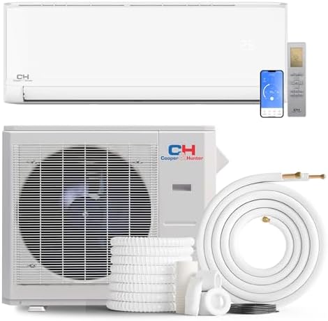 Cooper & Hunter Olivia Series 36,000 BTU 230V Mini Split AC/Heating System, Ductless Wall Mount – 18 SEER2 Inverter – 16FT Installation Kit – Pre-Charged R-410A System