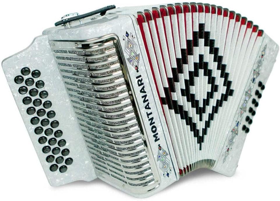 Montanari 3112 G Acordeon SOL Blanco Accordion GCF