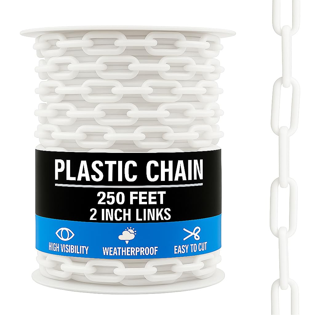 Houseables Plastic Chain, Safety Barrier, 2