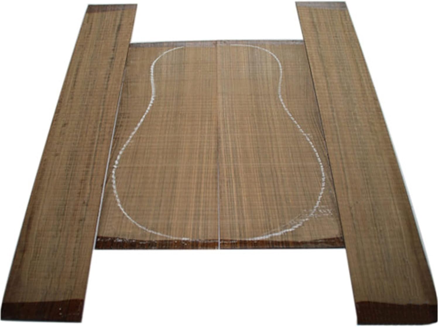 1 Set Solid Wood Guitar Back Side Solid Board Making Guitar Wood Accessories DIY Guitar Kit (Color : 19)