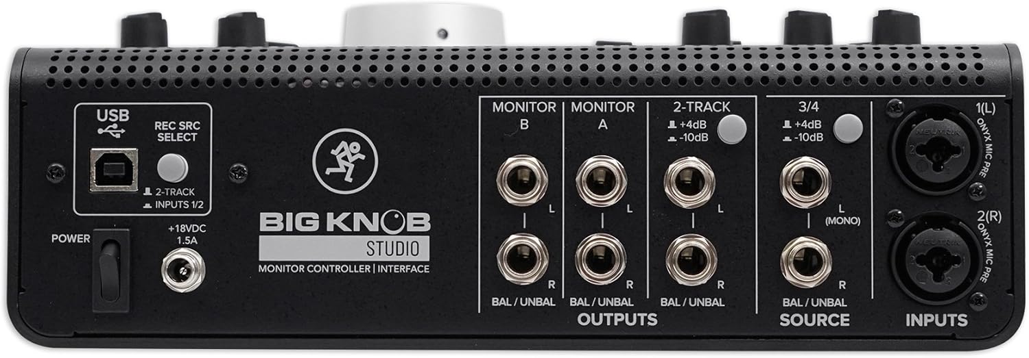Mackie Big Knob Series, 3x2 Studio Monitor Controller 192kHz USB I/O (BIG KNOB STUDIO)