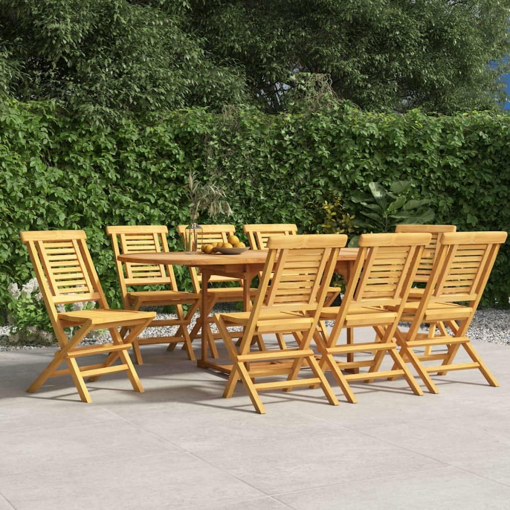 Folding Patio Chairs 8 pcs 18.5