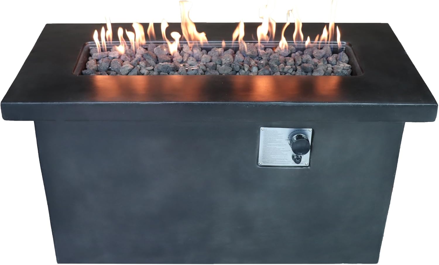 24'' H Concrete Propane,Natural Gas Outdoor Fire Pit Table