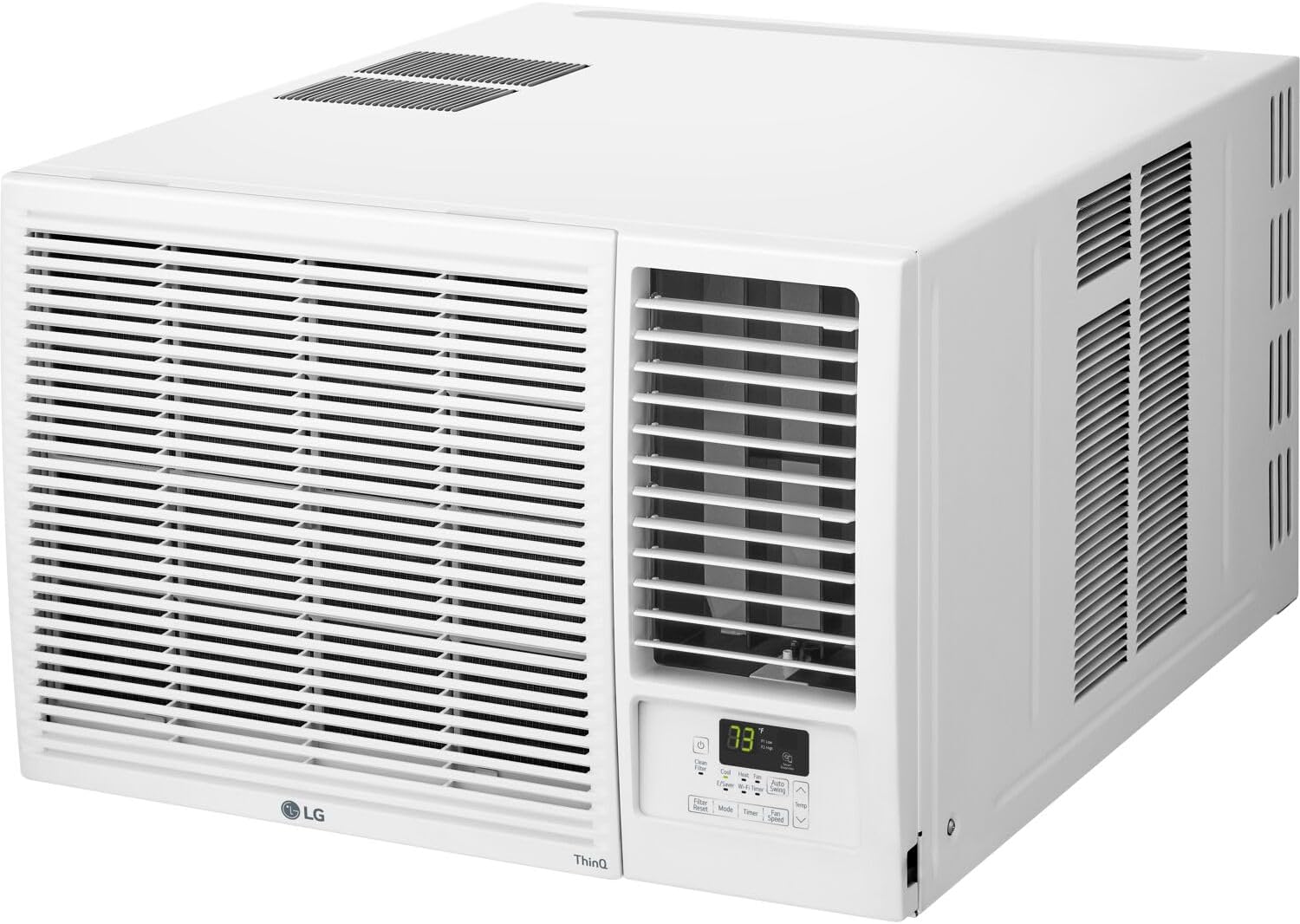 LG LW1223HR 12200 BTU Window Air Conditioner with 570 Square Feet Coverage, Quiet Operation, and LED Display (White)