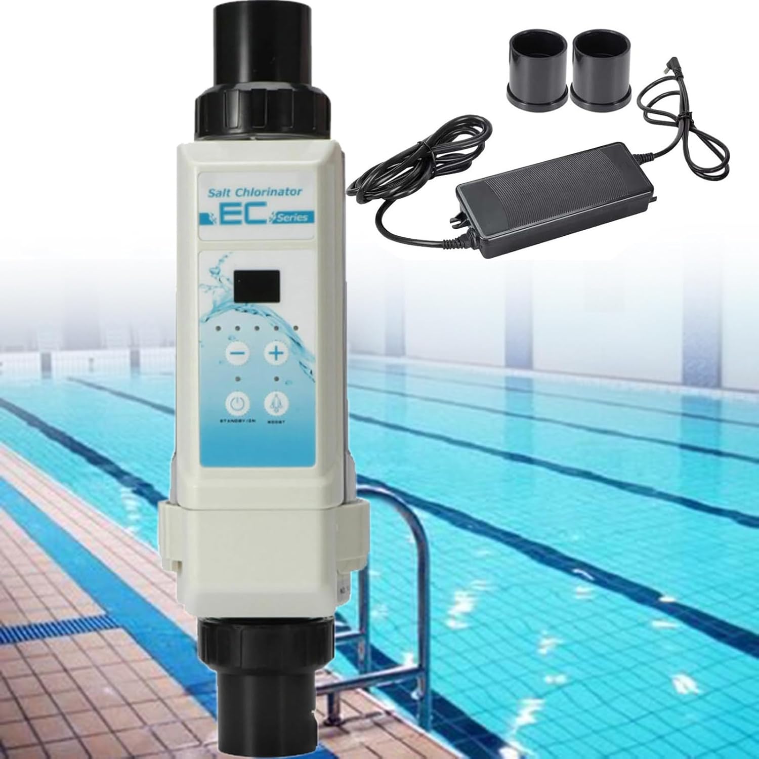 Salt Chlorine Generator,Saltwater Chlorinator,Water Treatment Equipment,Water Chlorination System with Water Level Detection(20g/h)