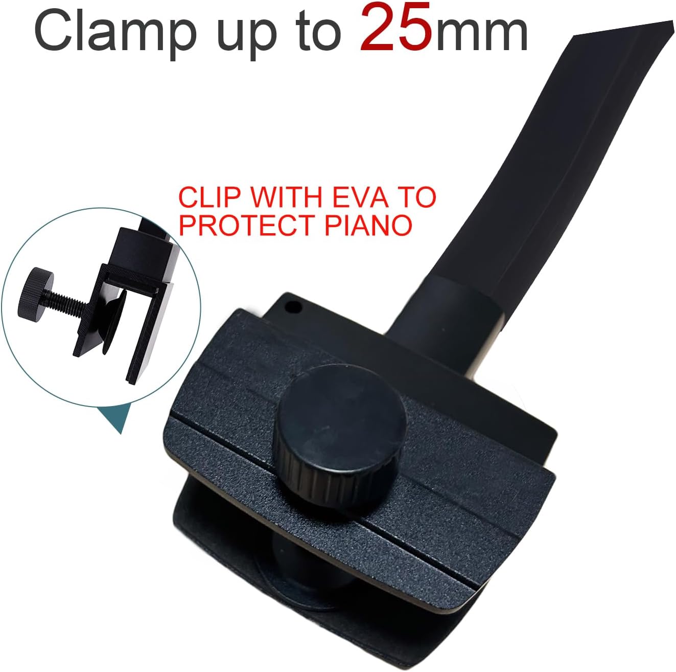 Piano Lights for Digital Piano and Grand Piano, Professional Led Clip lamp with Ambient Light, Memory Function,Piano Lamps for Sheet Music, Eye-Care 5 Levels Color Temperatures 5 Levels Dimming