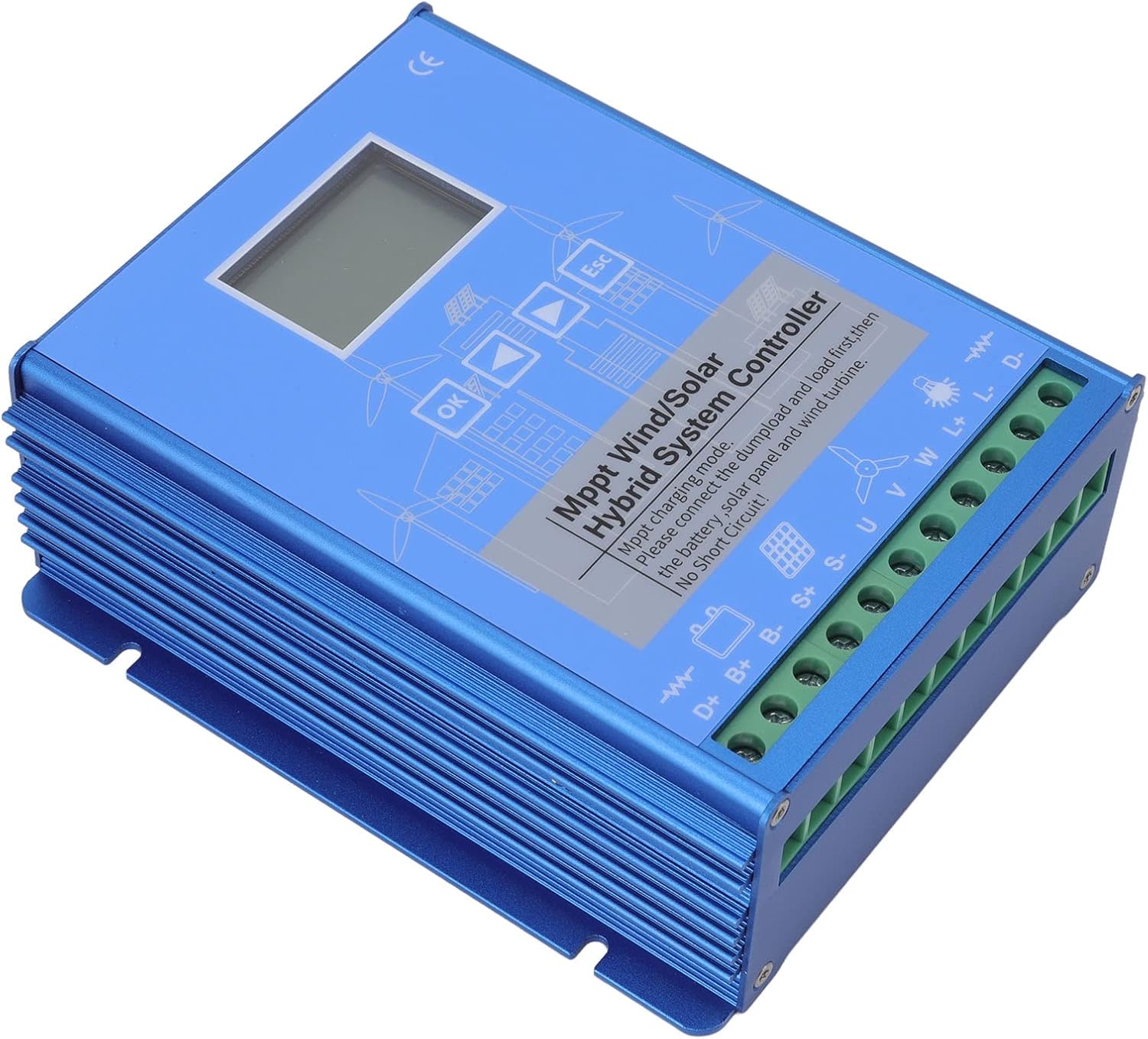 Respicefinem Mppt Wind Solar Controller 24v 48v LCD Screen Off Grid Generation Systems Gpi 48280 (GPI-48280)