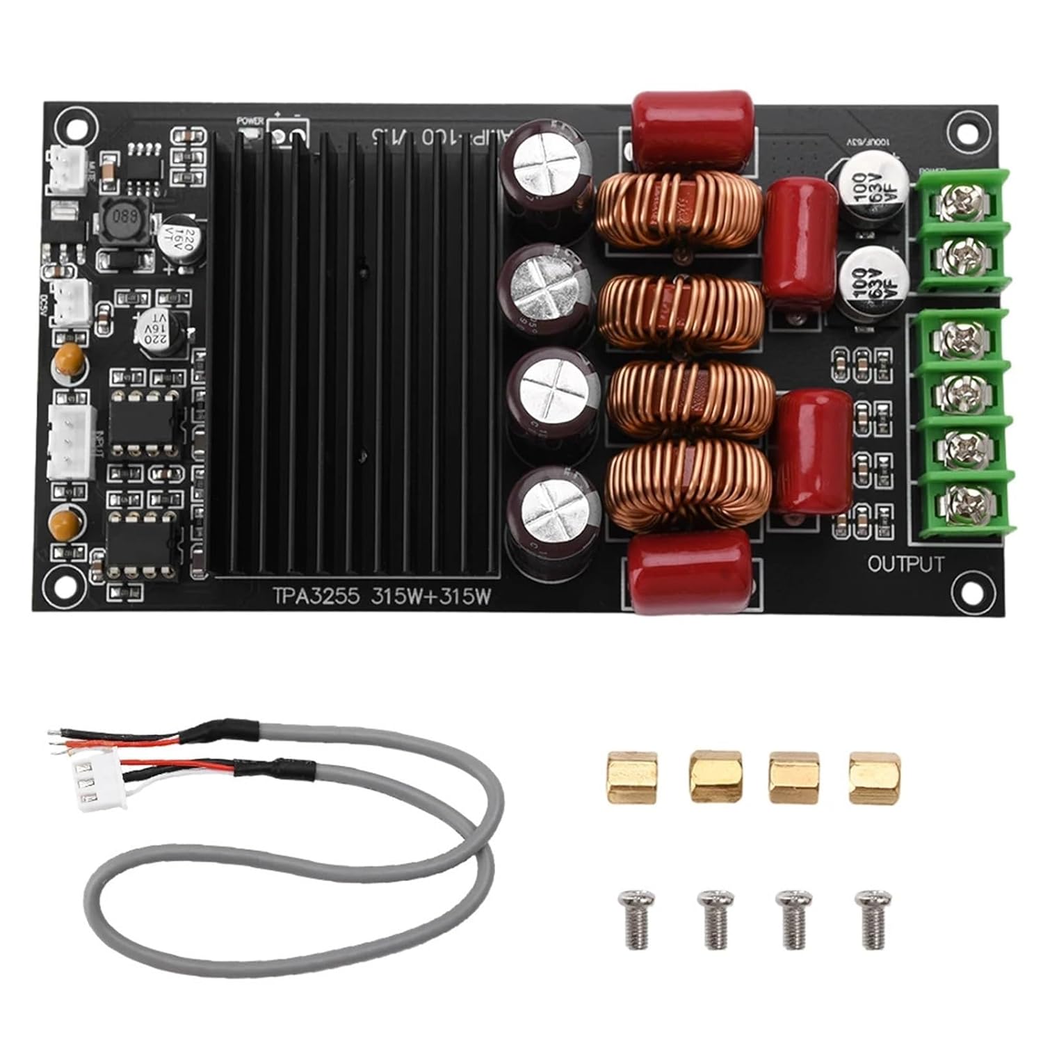 TPA3255 600W Digital Sound Amplifier Board HiFi 2X300W Audio Amplifier Module Dual Channel Stereo Class D Amp High Power
