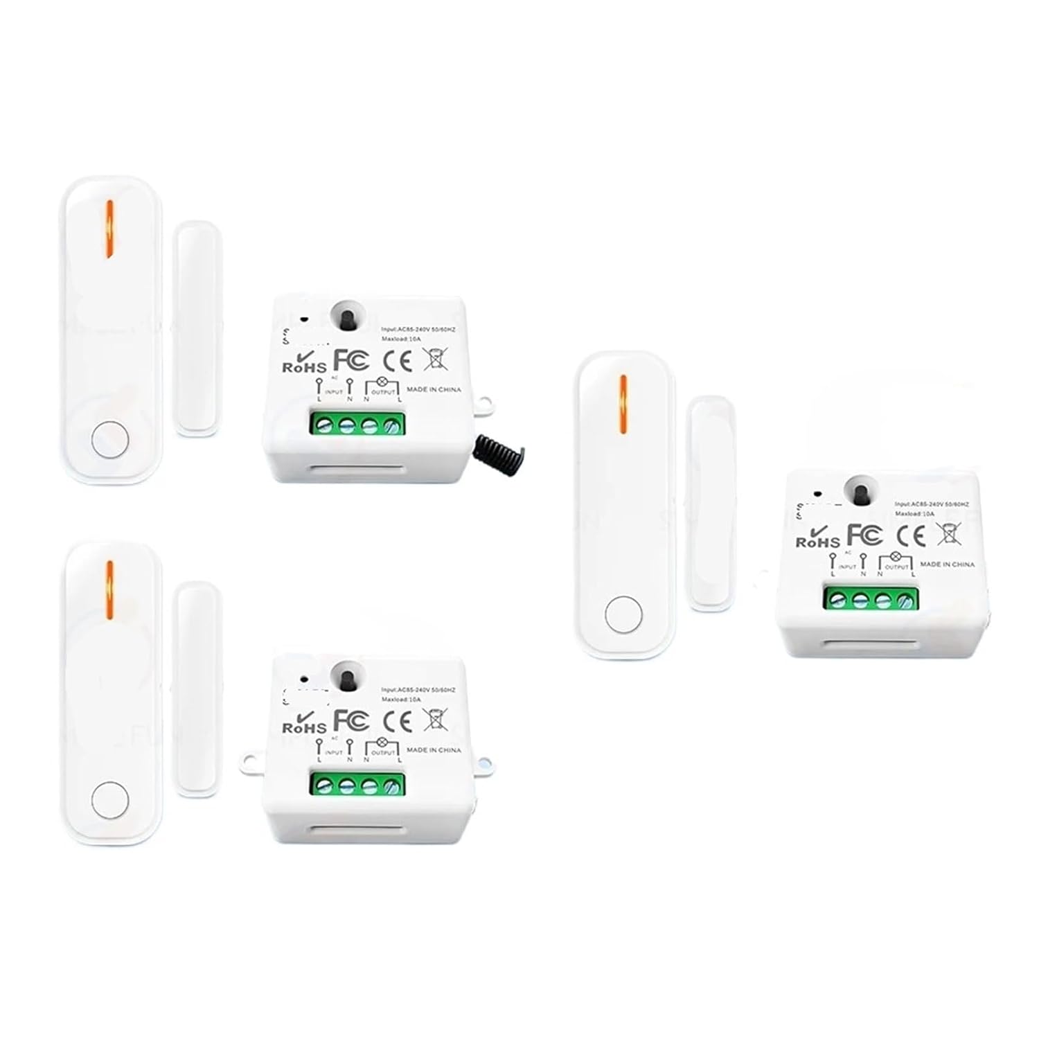 Door and Window Sensor Window Contact Switch AC 110V 220V 230V 10A Relay Module(3 Sets)