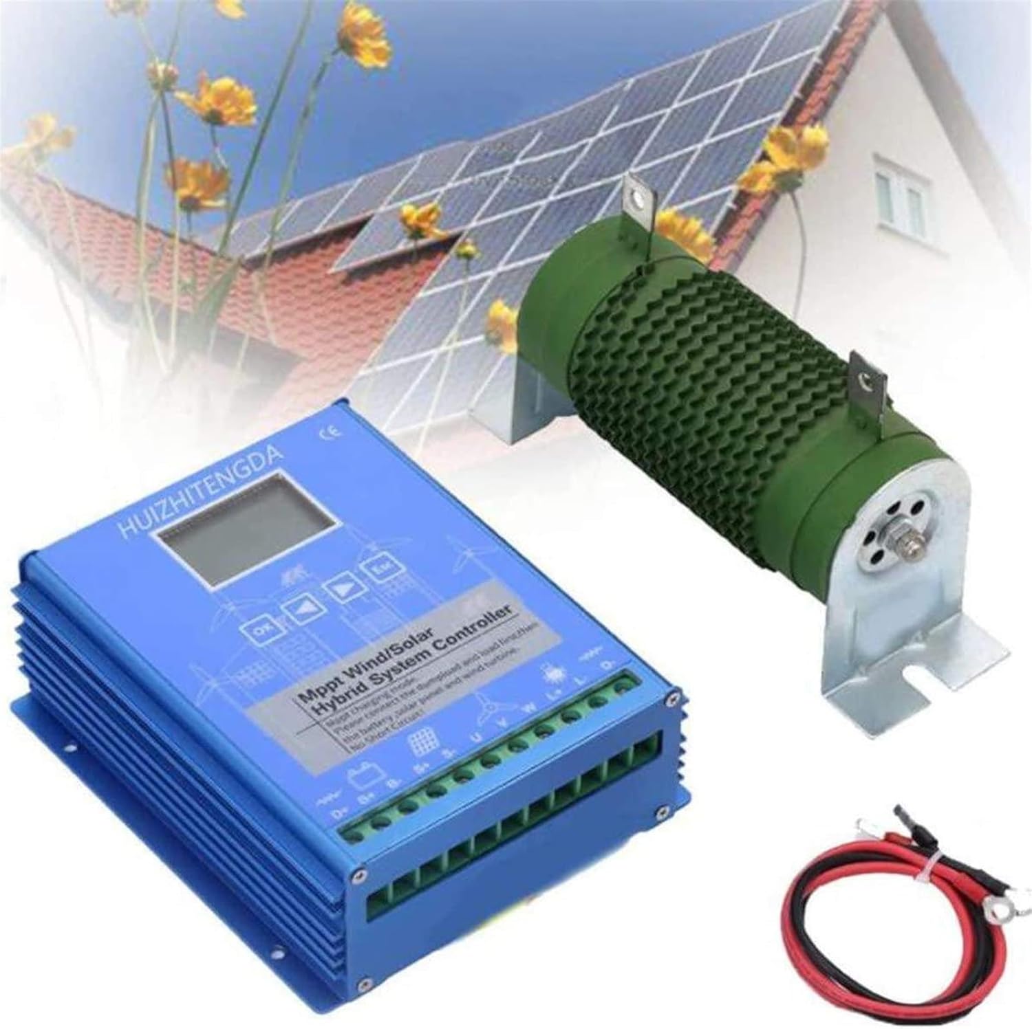 6000W/8000W/10000W/12000W Wind Solar Hybrid Charge Controller 12V 24V 48v Automatic Identification for Off Grid MPPT Wind Turbine Solar Charge Controller (24v 10000w)