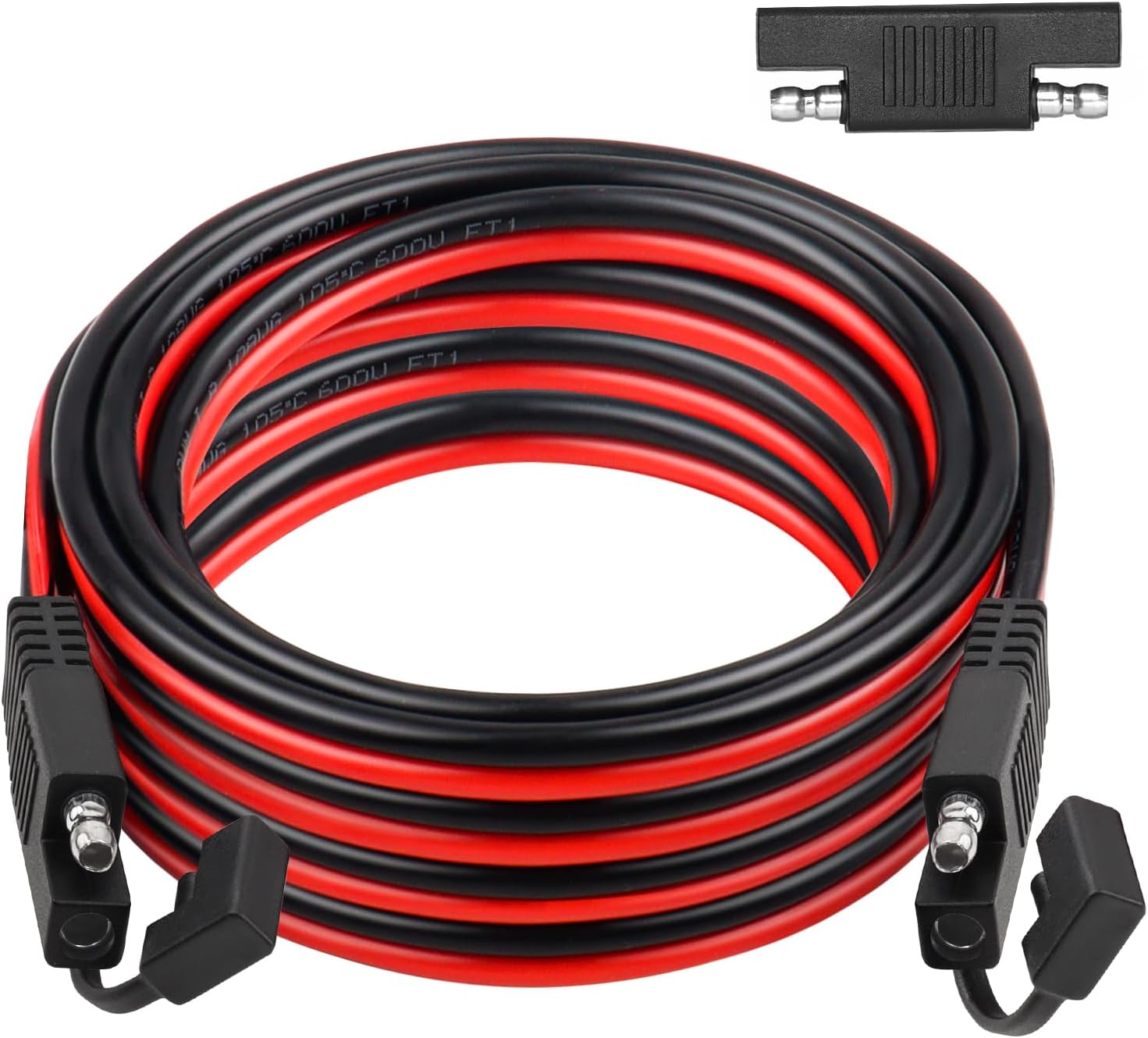 10AWG 20FT SAE Extension Cable + 30 FT 10AWG Solar Panel Extension Cable