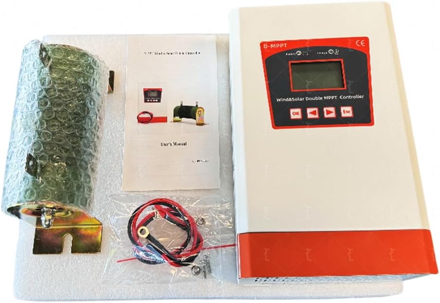 24v,﻿12000W Wind Solar Hybrid System MPPT Charge Controller with Dump Load 10000W Wind Turbine 2000W Solar Panel 12V 24V Auto 48V Regulator