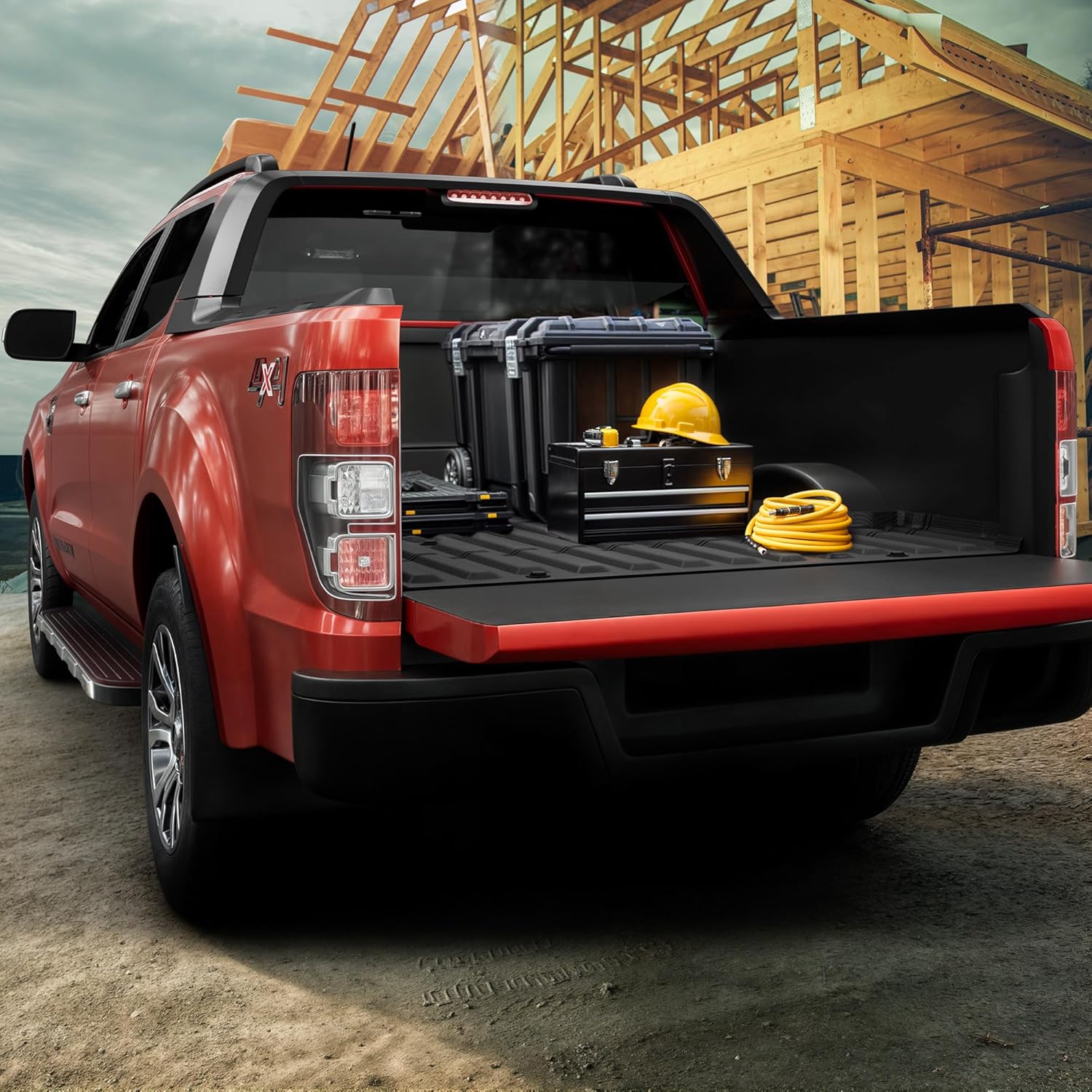 OEDRO Truck Bed Mat Fit for Ram 1500/1500 RHO 2019-2026 & RAM 1500 Classic 2019-2024 Short Bed (5.7 FT / 67.4inches) Not for Rambox, TPE All Weather Heavy Duty Pickup Bed Liner Accessories, Black