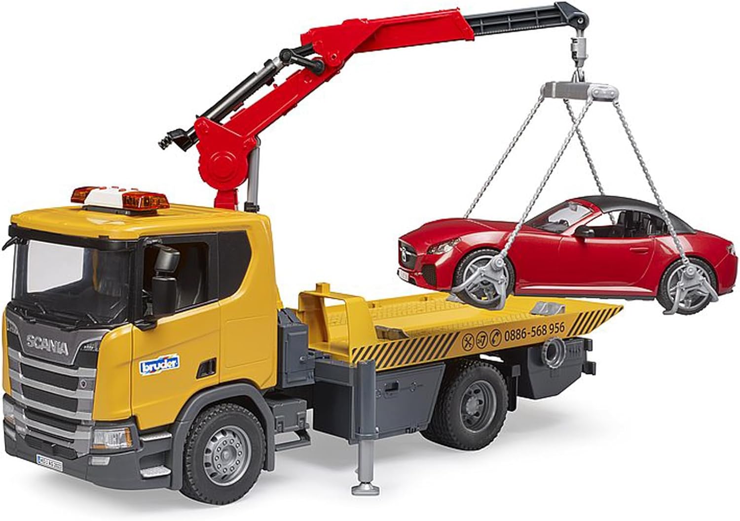 bruder 03552 - Scania Super 560R Tow Truck with Light & Sound Module, Roadster, Vehicles, Tow Truck, Roadster, Tow Truck, Convertible